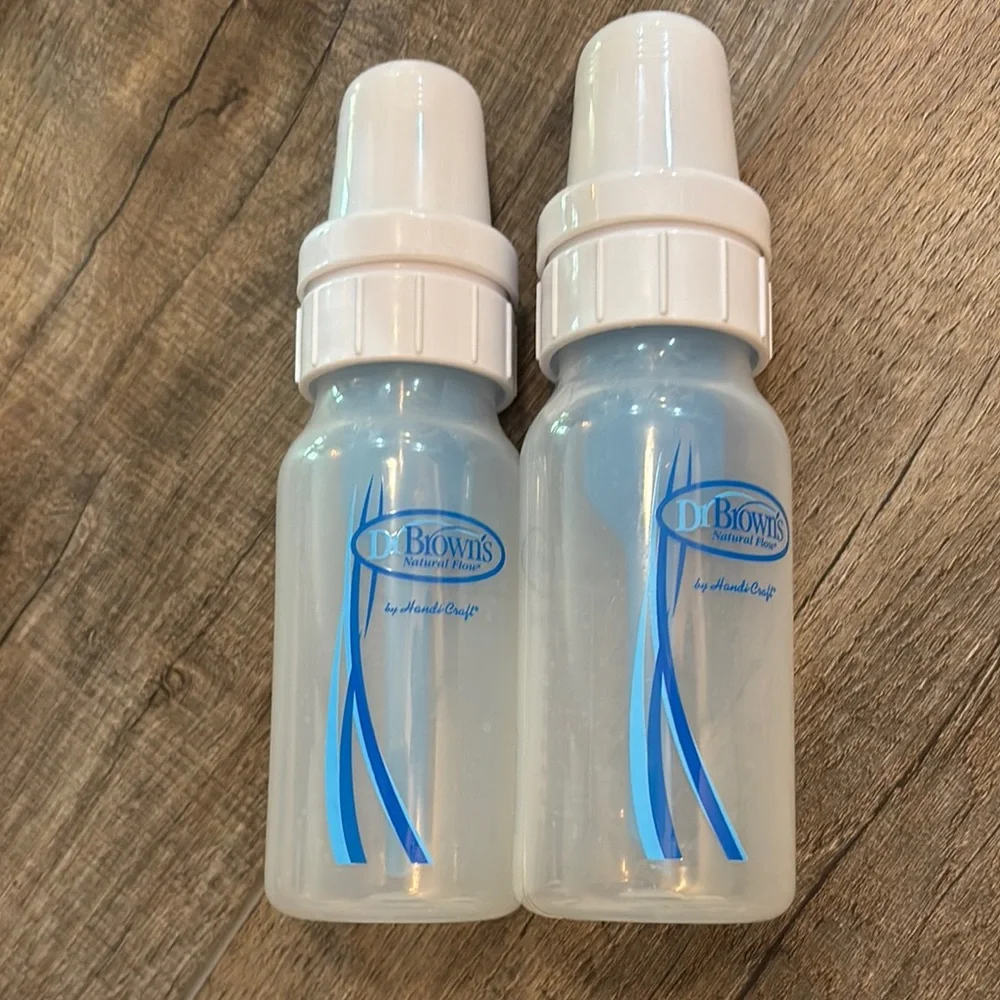 Dr. Brown's 4oz and‎ 8oz Plastic Baby Bottle Set Anti Colic